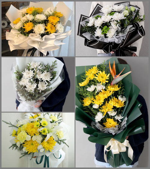 河南南阳卧龙区陆营镇陶王庄村白事花束代送